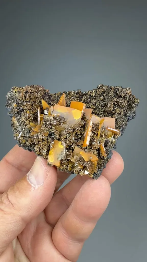 Wulfenite with Descloizite - image 2