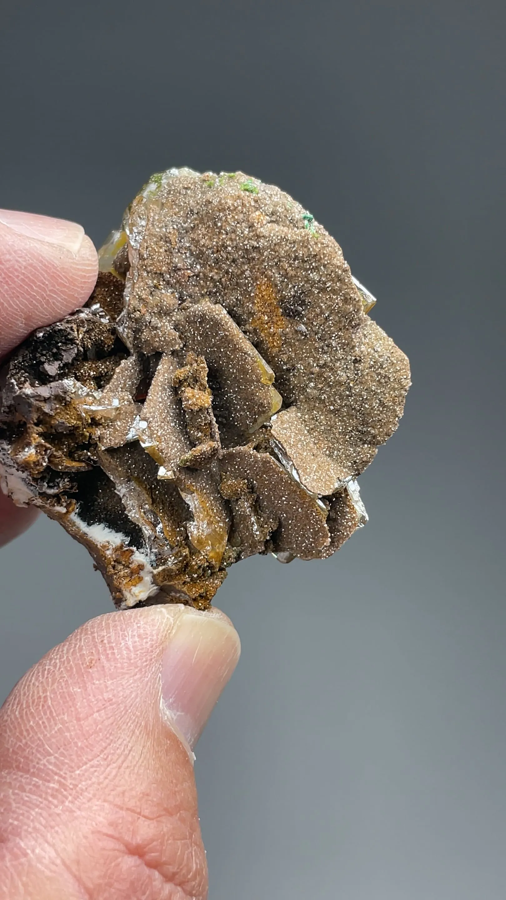 Wulfenite with Dolomite - image 2