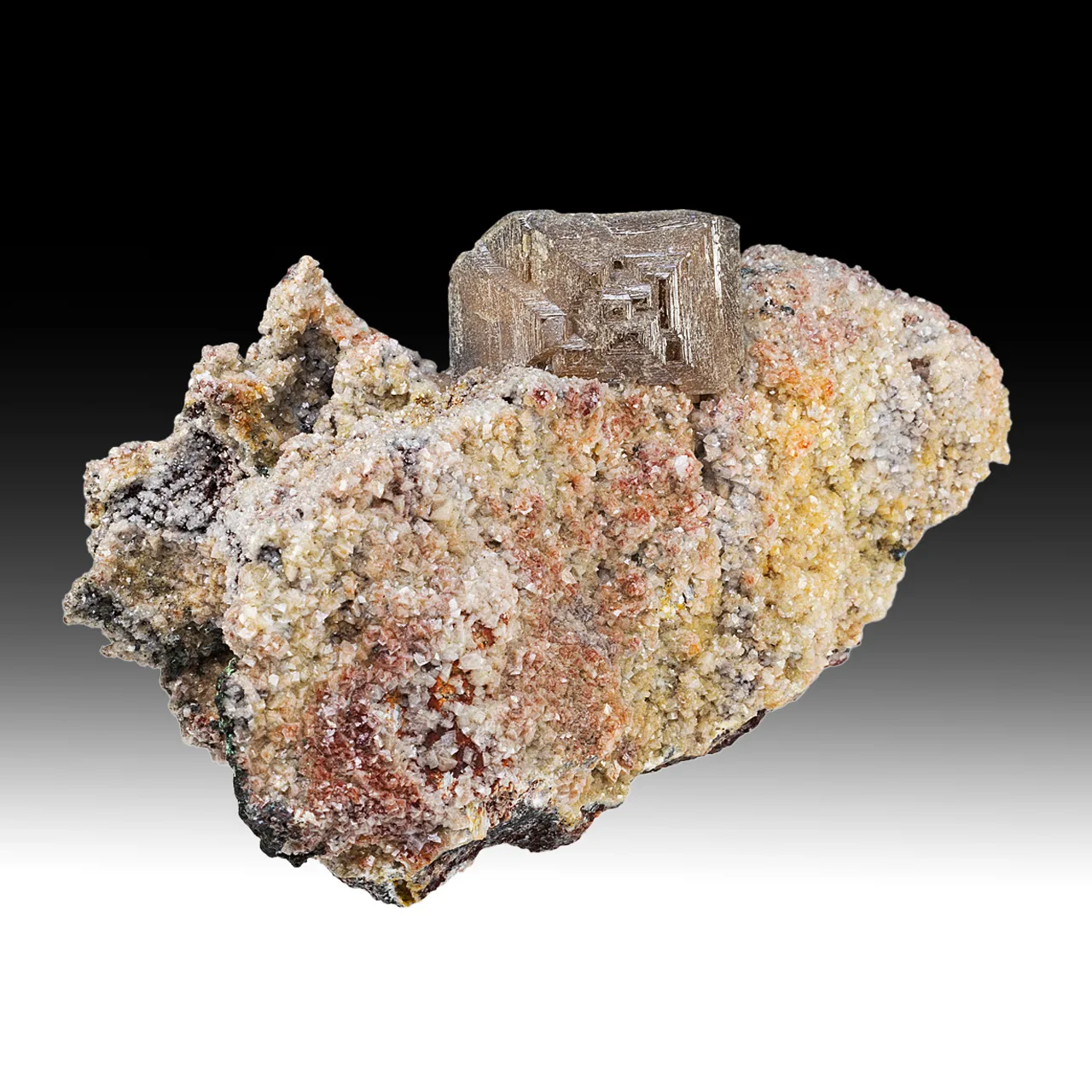 Wulfenite with Dolomite - image 1