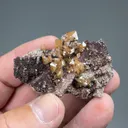 Wulfenite with Goethite, Calcite, Tennantite - image 2