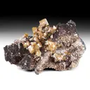 Wulfenite with Goethite, Calcite, Tennantite - image 1