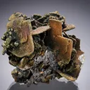 WULFENITE with GOETHITE MOTTRAMITE and SMITHSONITE - image 1