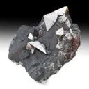 Wulfenite with Goethite, Quartz - image 1
