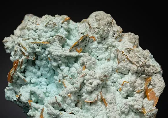Wulfenite with Hemimorphite - image 1