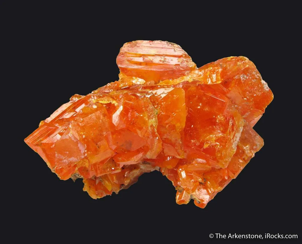 Wulfenite with Hyalite Opal (fl) image