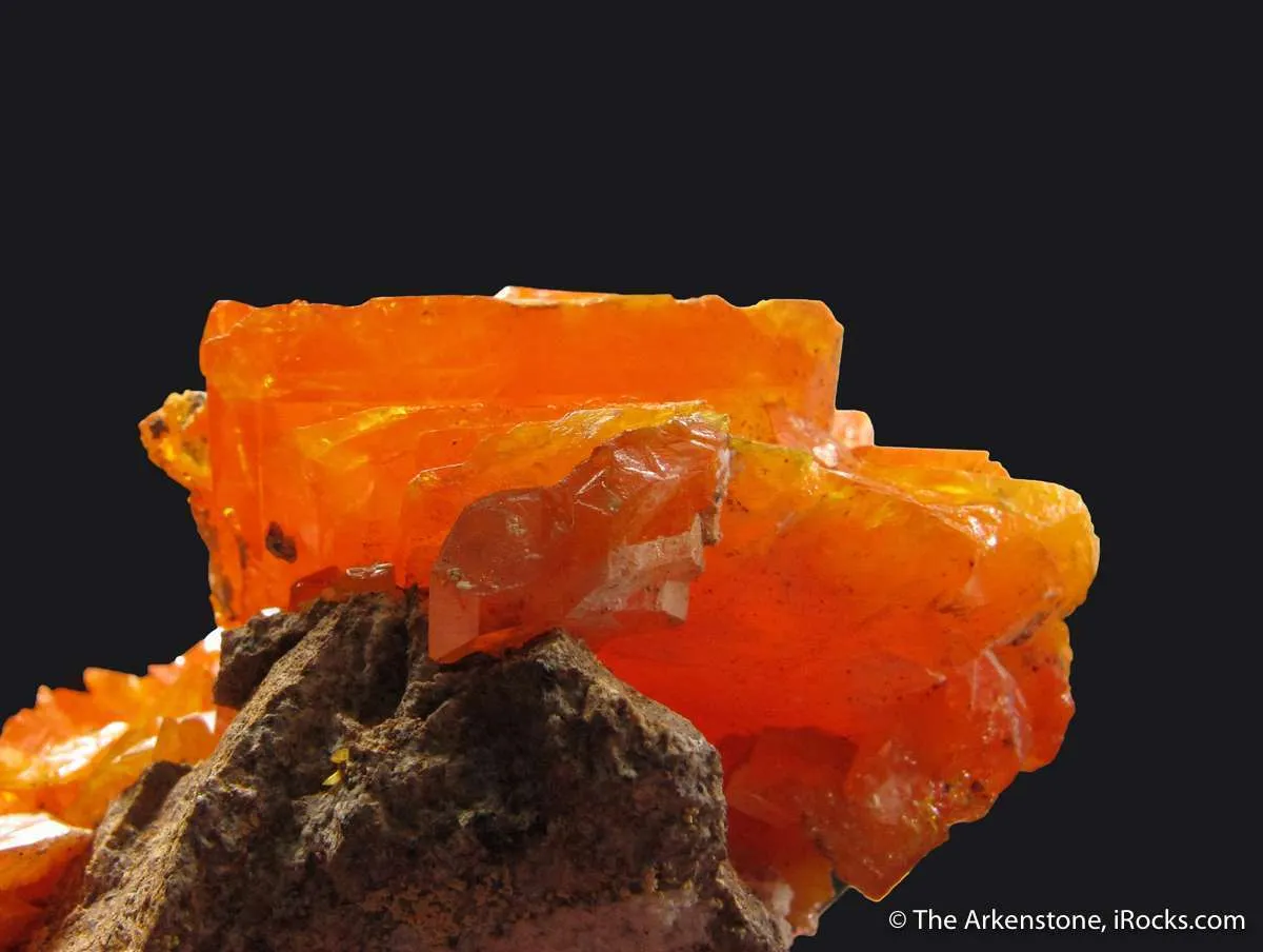 Wulfenite with Hyalite Opal (fl) - image 4