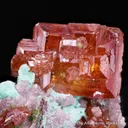 Wulfenite with Malachite - image 4