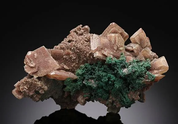 Wulfenite with Malachite - image 1