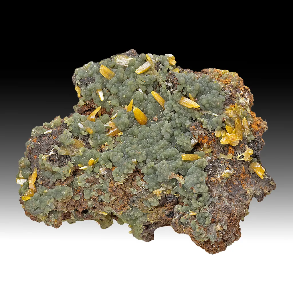 Wulfenite with Mimetite image