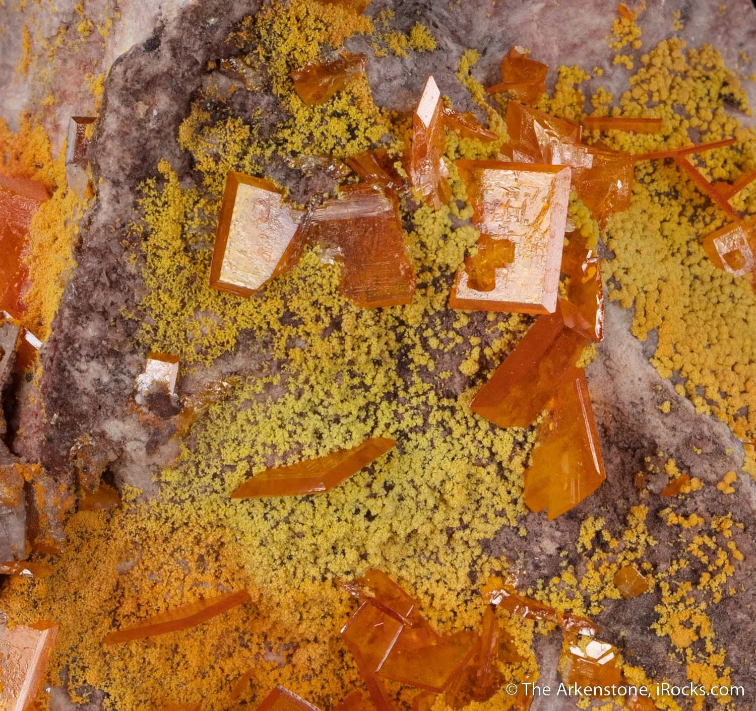 Wulfenite with Mimetite - image 4