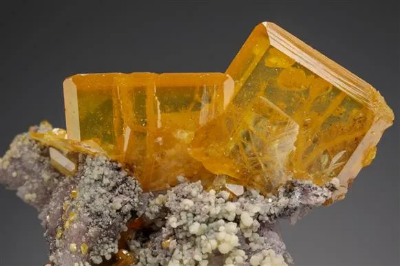 WULFENITE with MIMETITE - image 1