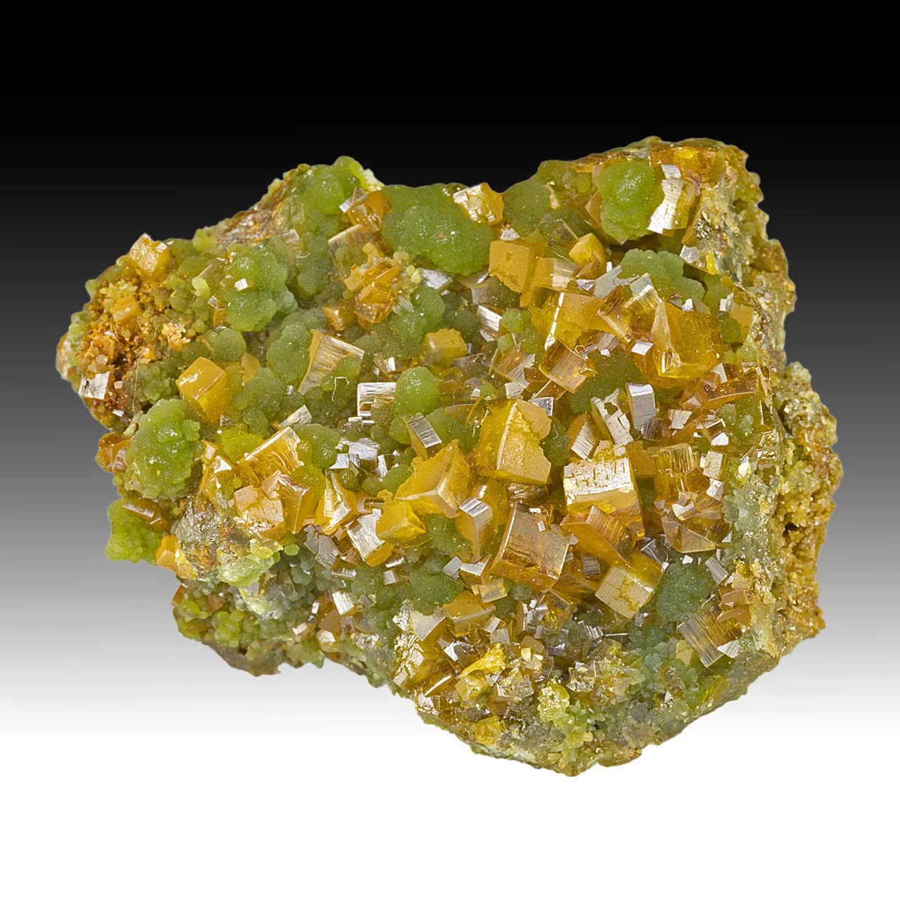 Wulfenite with Mimetite - image 1