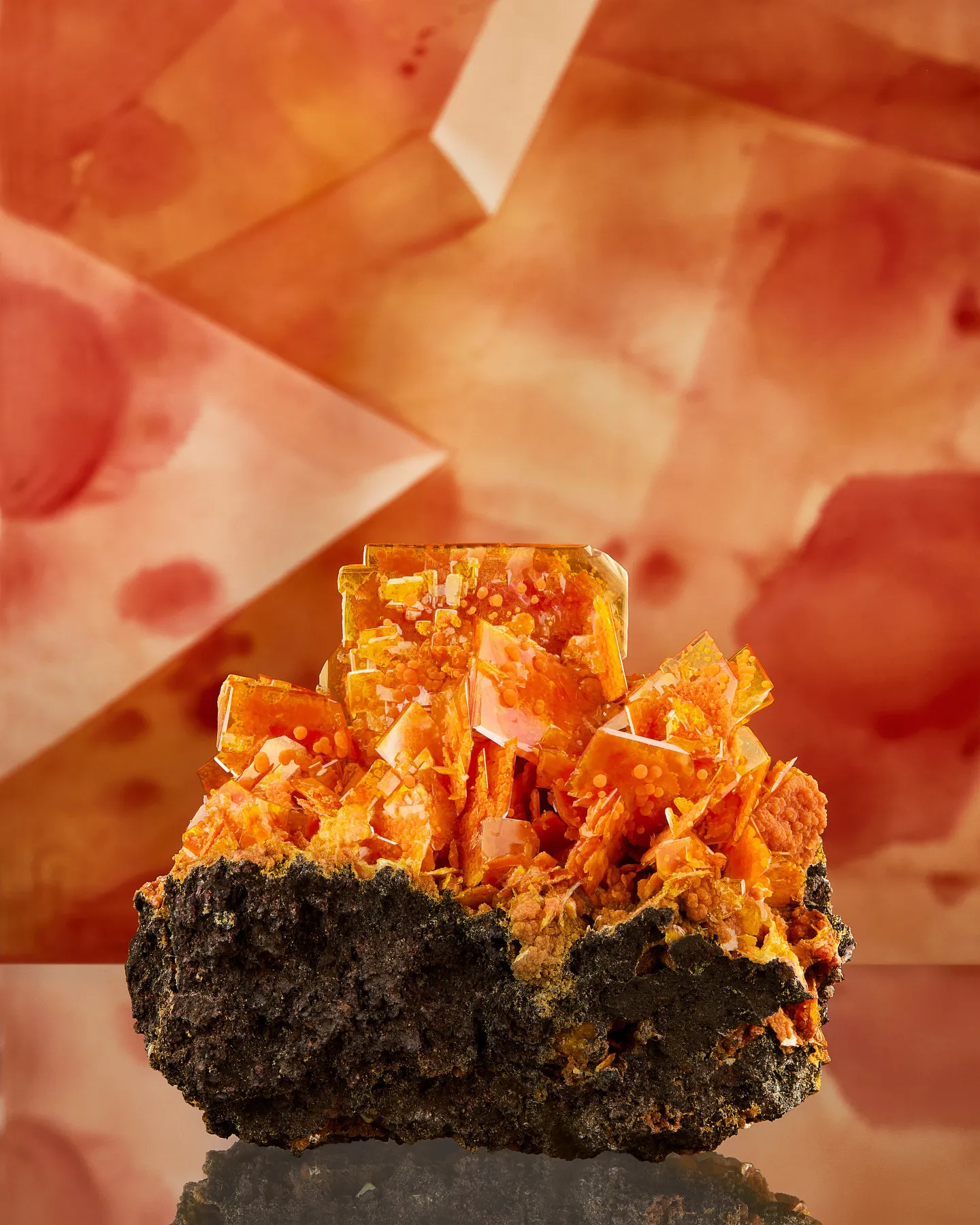 Wulfenite with Mimetite - image 1