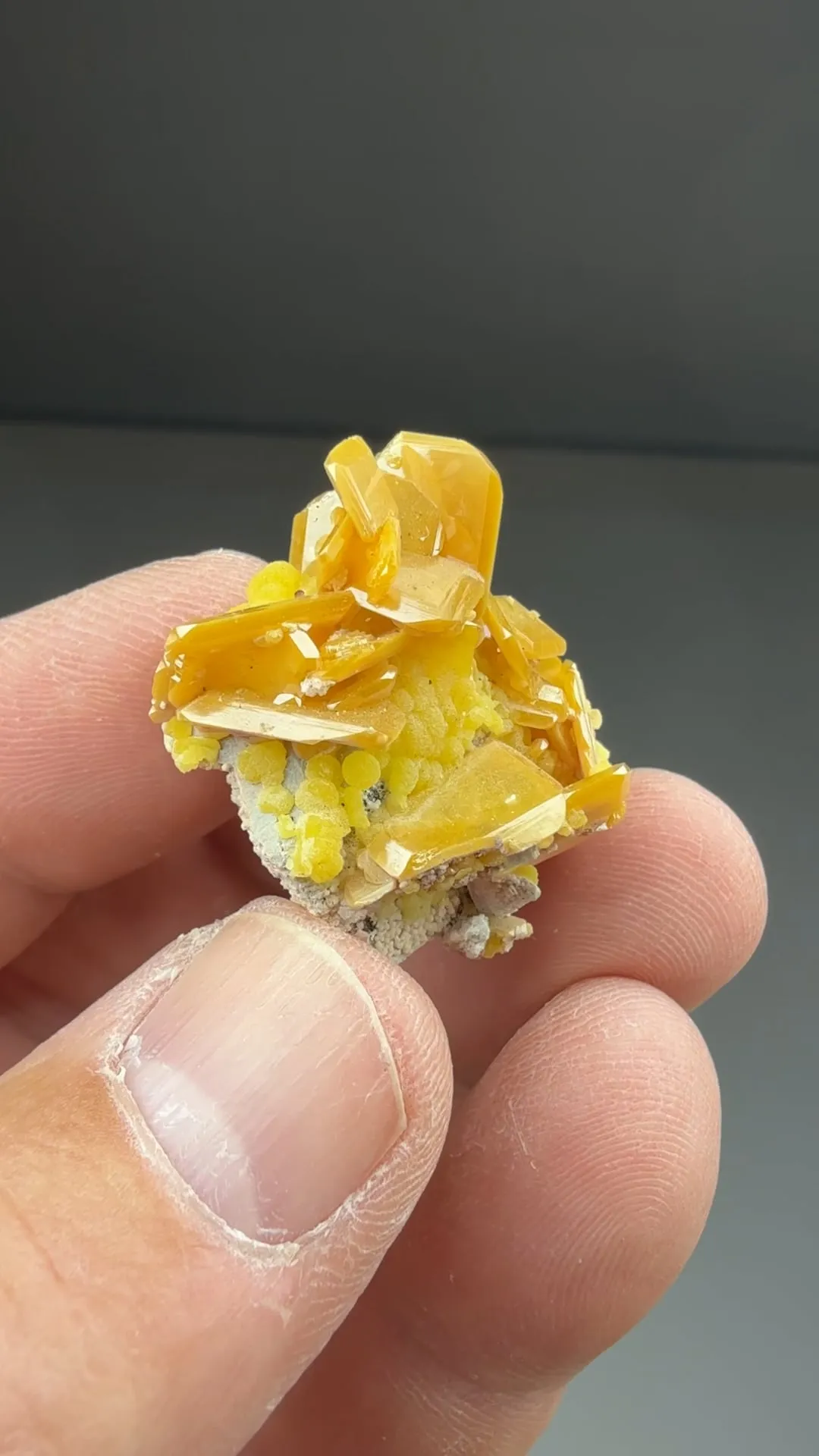 Wulfenite with Mimetite - image 2