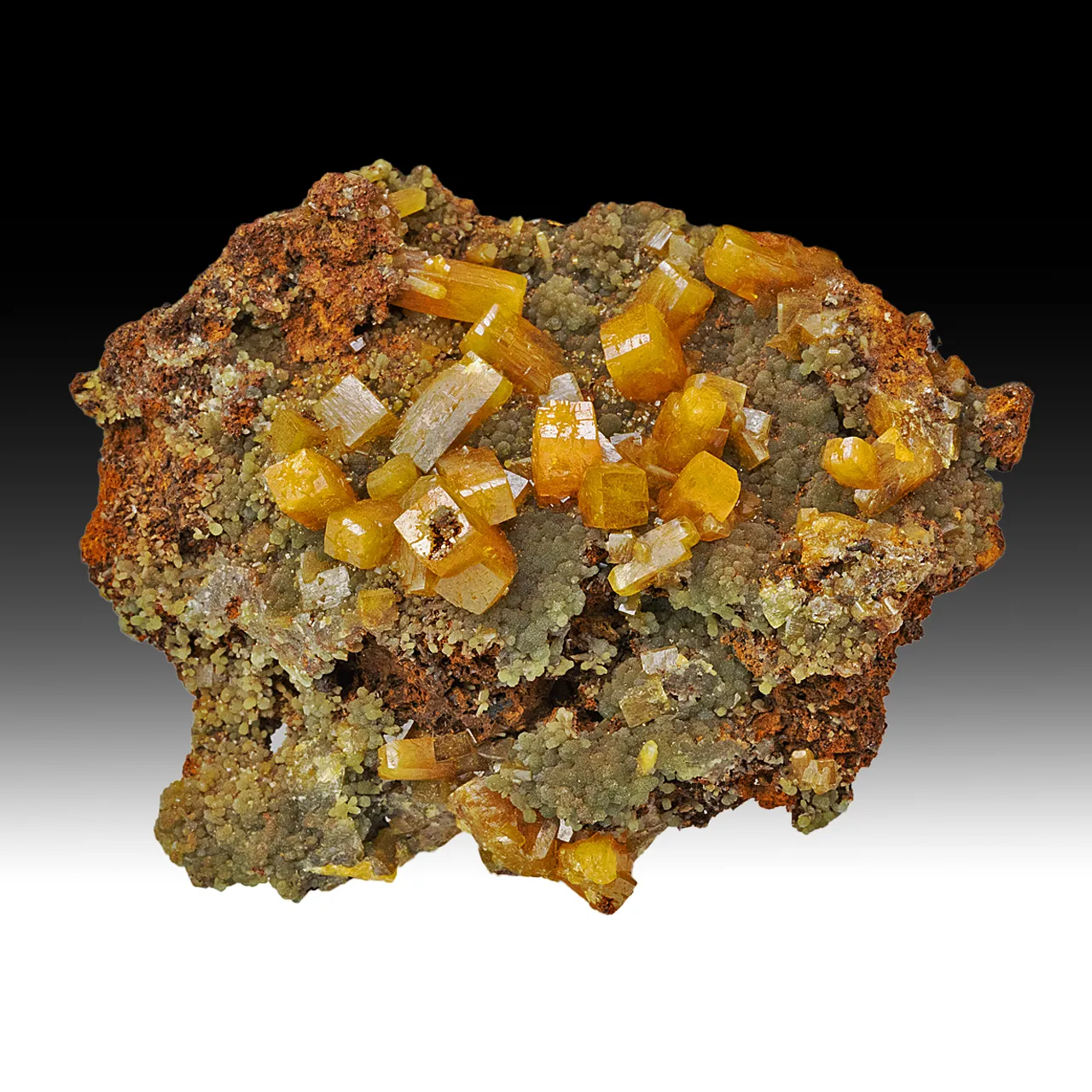 Wulfenite with Mimetite - image 1