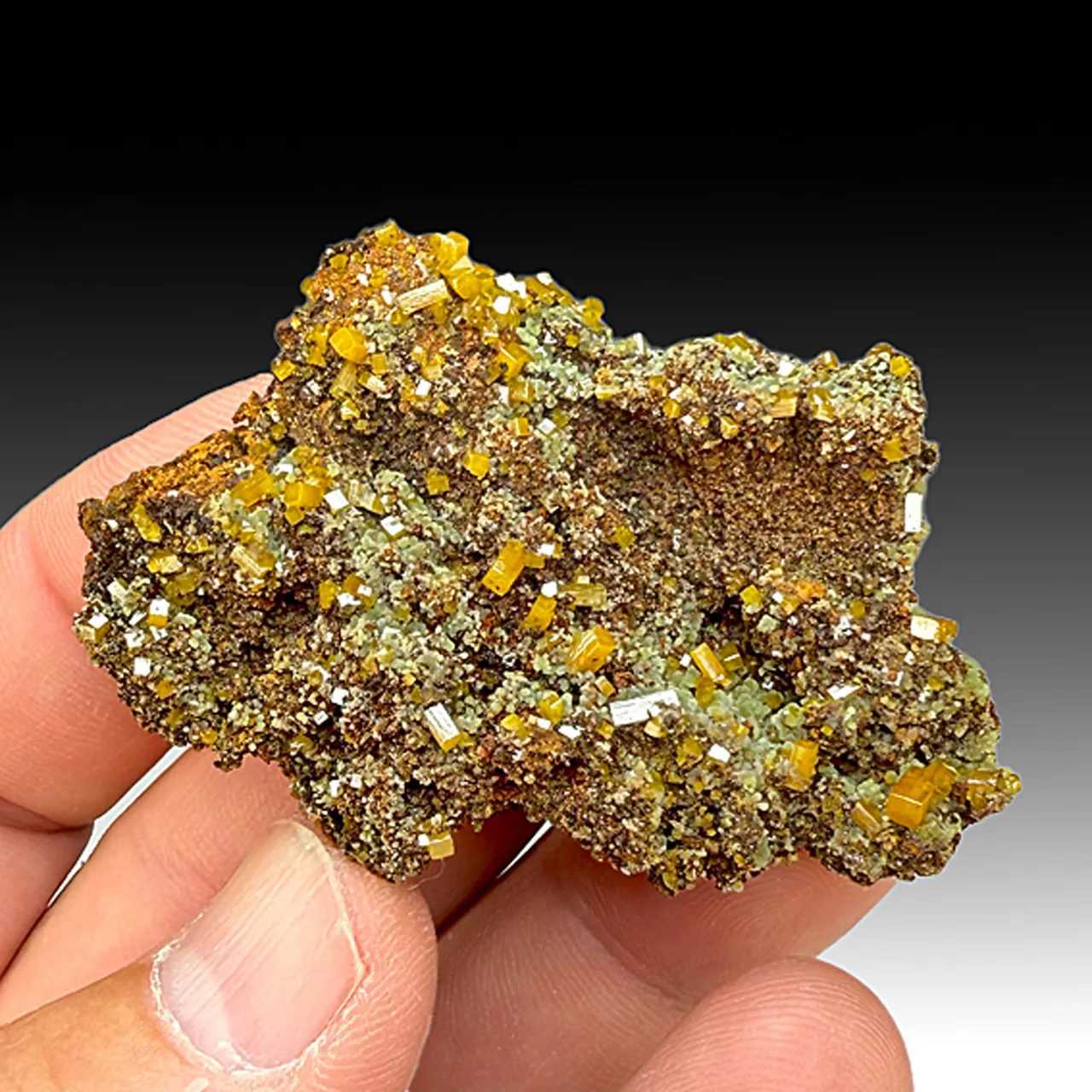 Wulfenite with Mimetite - image 1