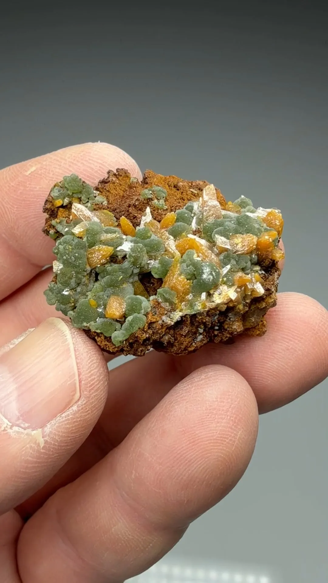Wulfenite with Mimetite - image 2