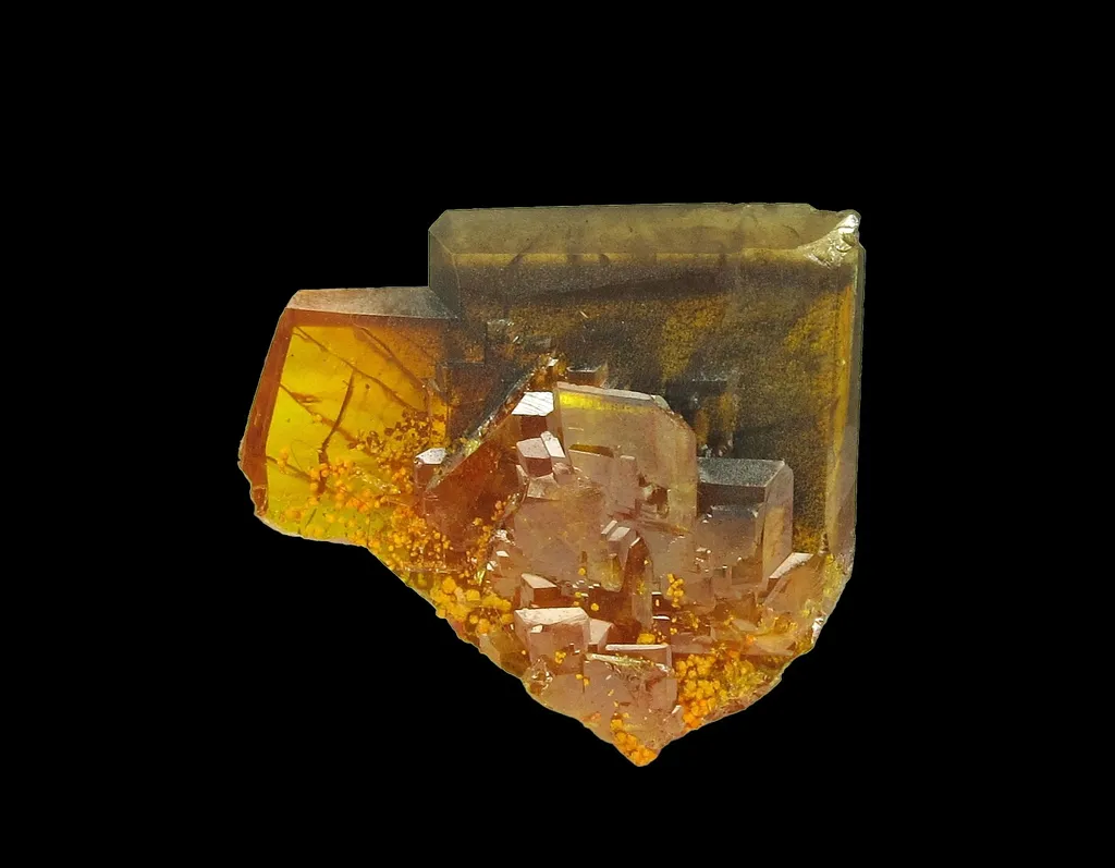 Wulfenite with Mimetite image