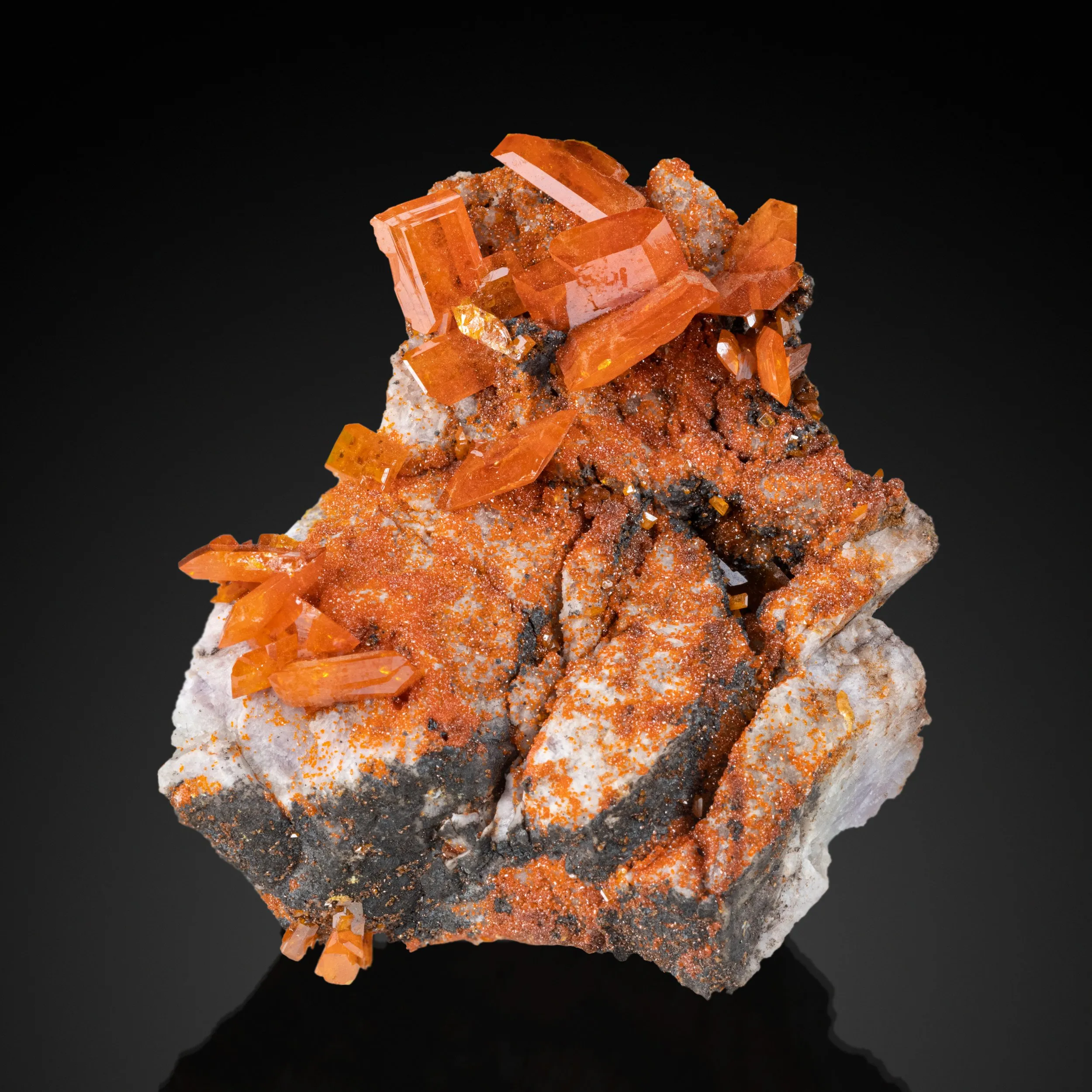 Wulfenite with Mimetite - image 1