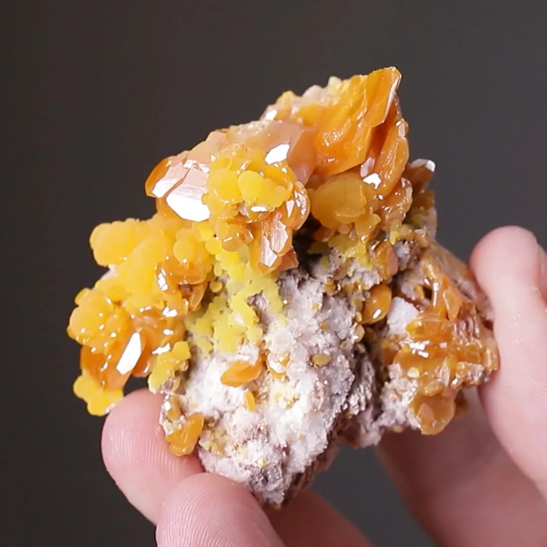 Wulfenite with Mimetite - image 2