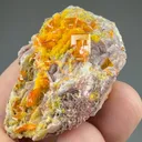 Wulfenite with Mimetite, Barite - image 2