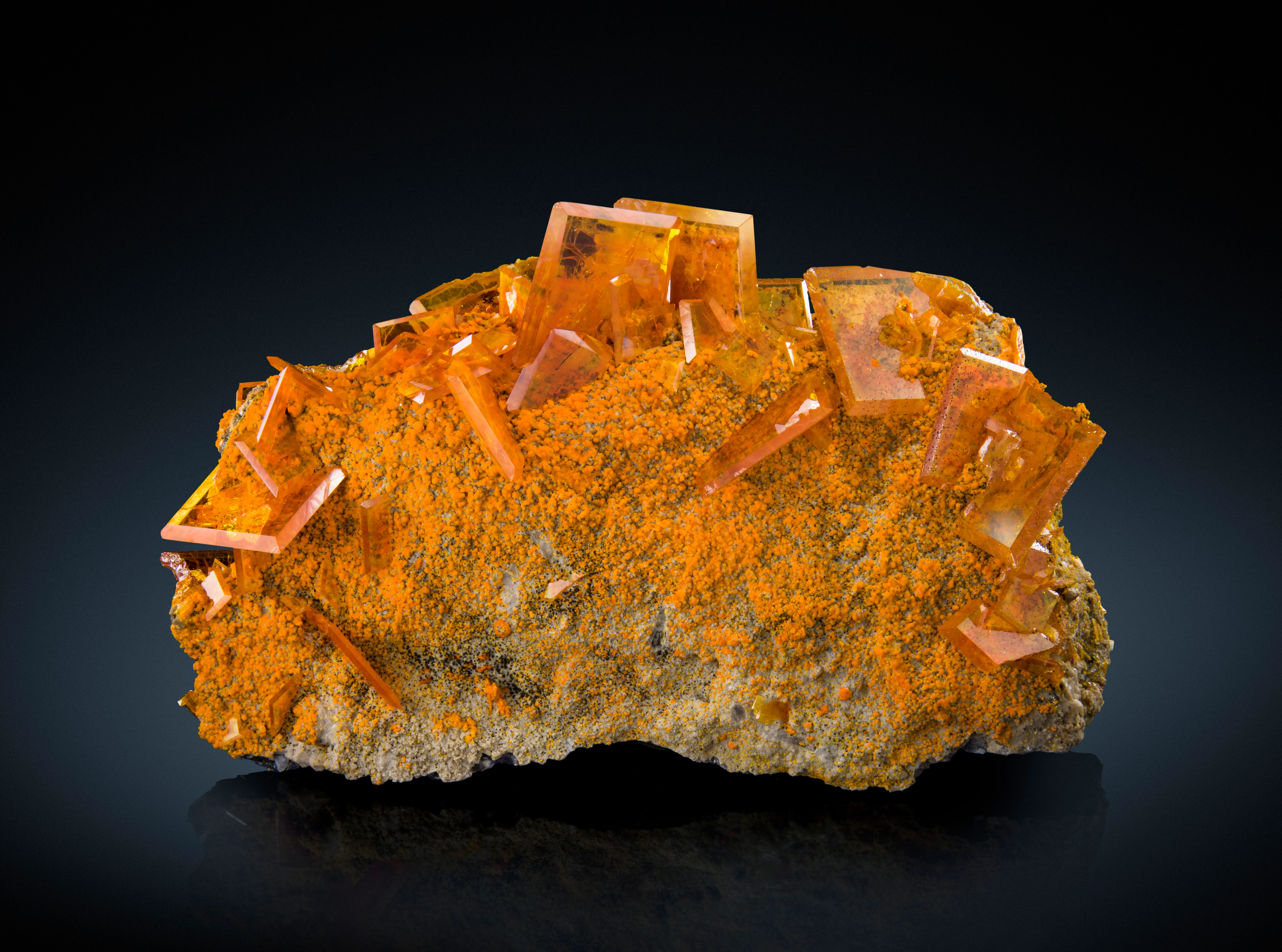 Wulfenite with Mimetite - image 1
