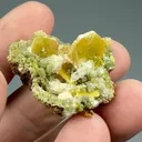Wulfenite with Mimetite, Calcite - image 2