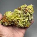 Wulfenite with Mimetite, Calcite - image 2