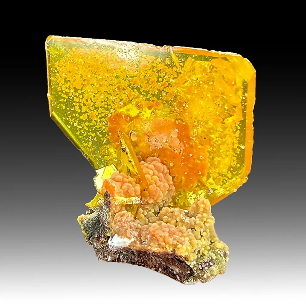 Wulfenite with Mimetite