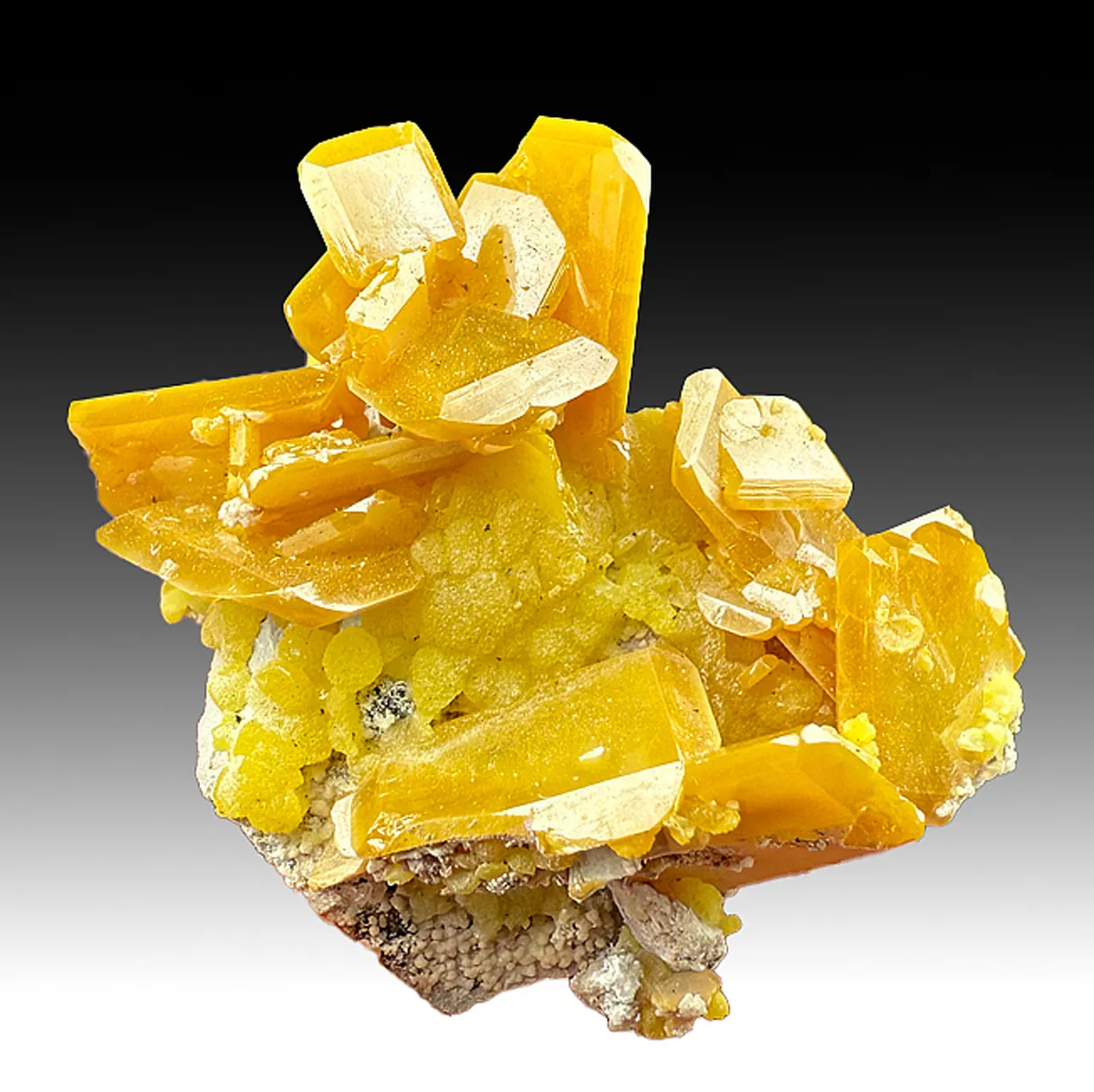 Wulfenite with Mimetite - image 1