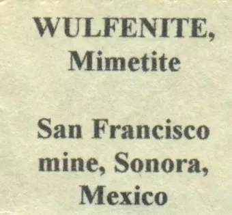 Wulfenite with Mimetite - image 6