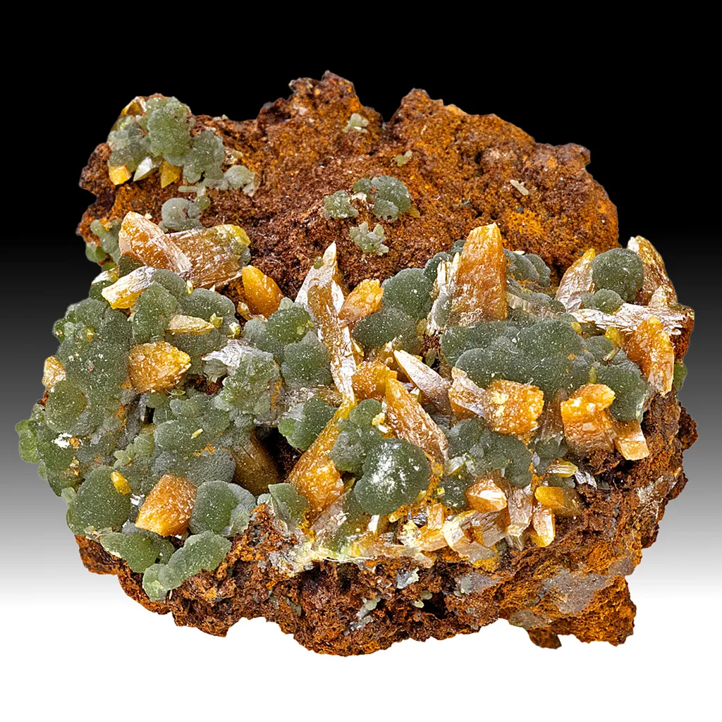 Wulfenite with Mimetite image