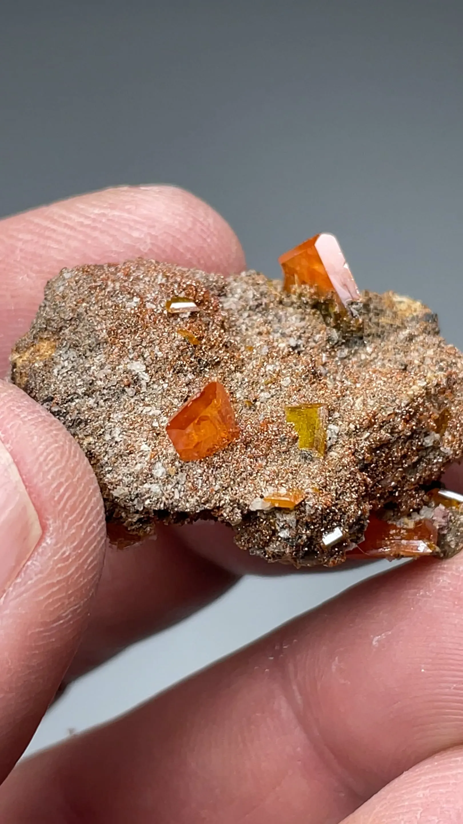 Wulfenite with Mimetite - image 2