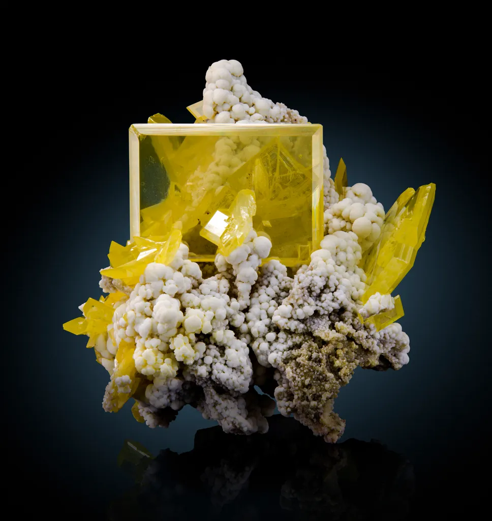 Wulfenite with Phosphohedyphane image