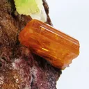 Wulfenite With Pyromorphite and Calcite - image 2