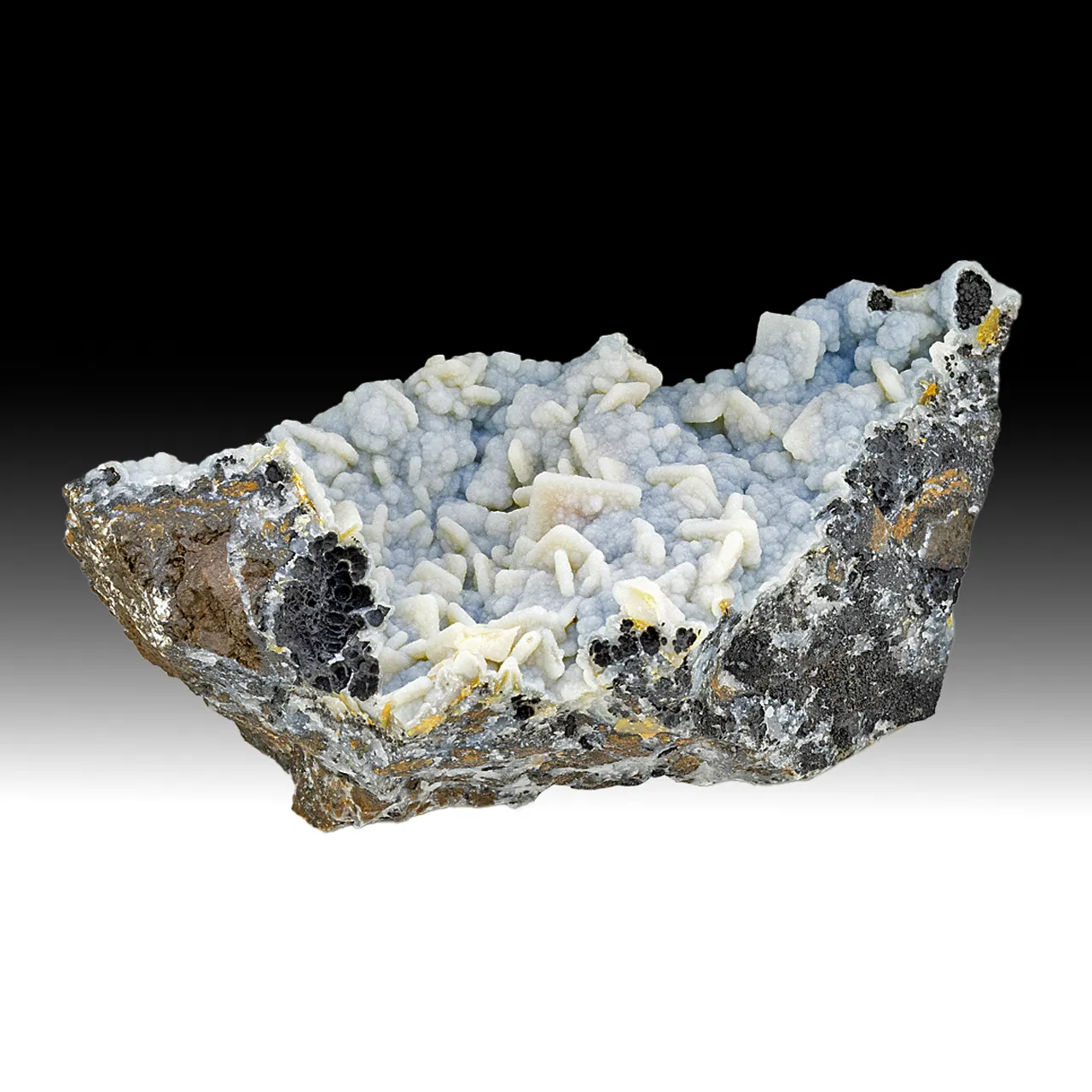 Wulfenite with Quartz - image 1