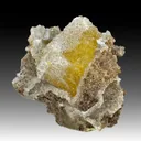 Wulfenite with Quartz - image 1