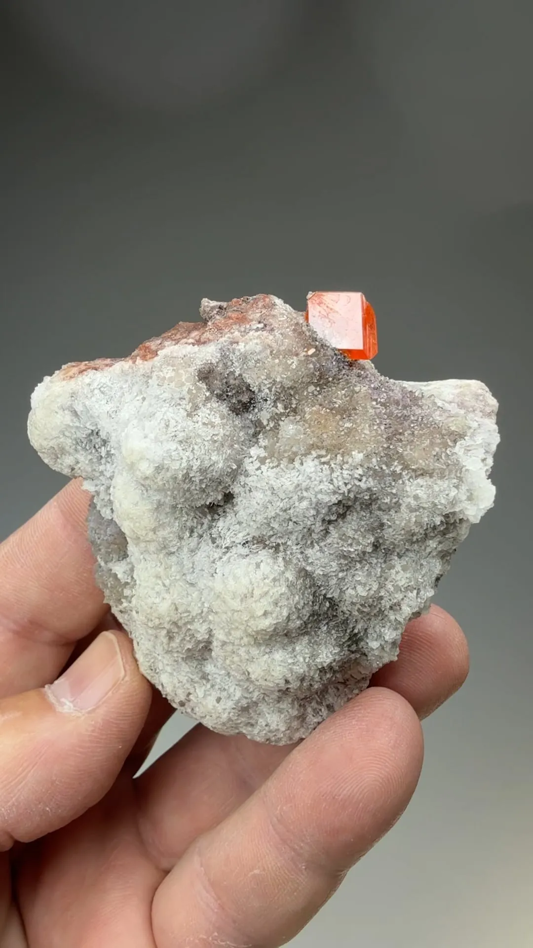Wulfenite with Quartz - image 2