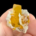 Wulfenite with Quartz - image 1