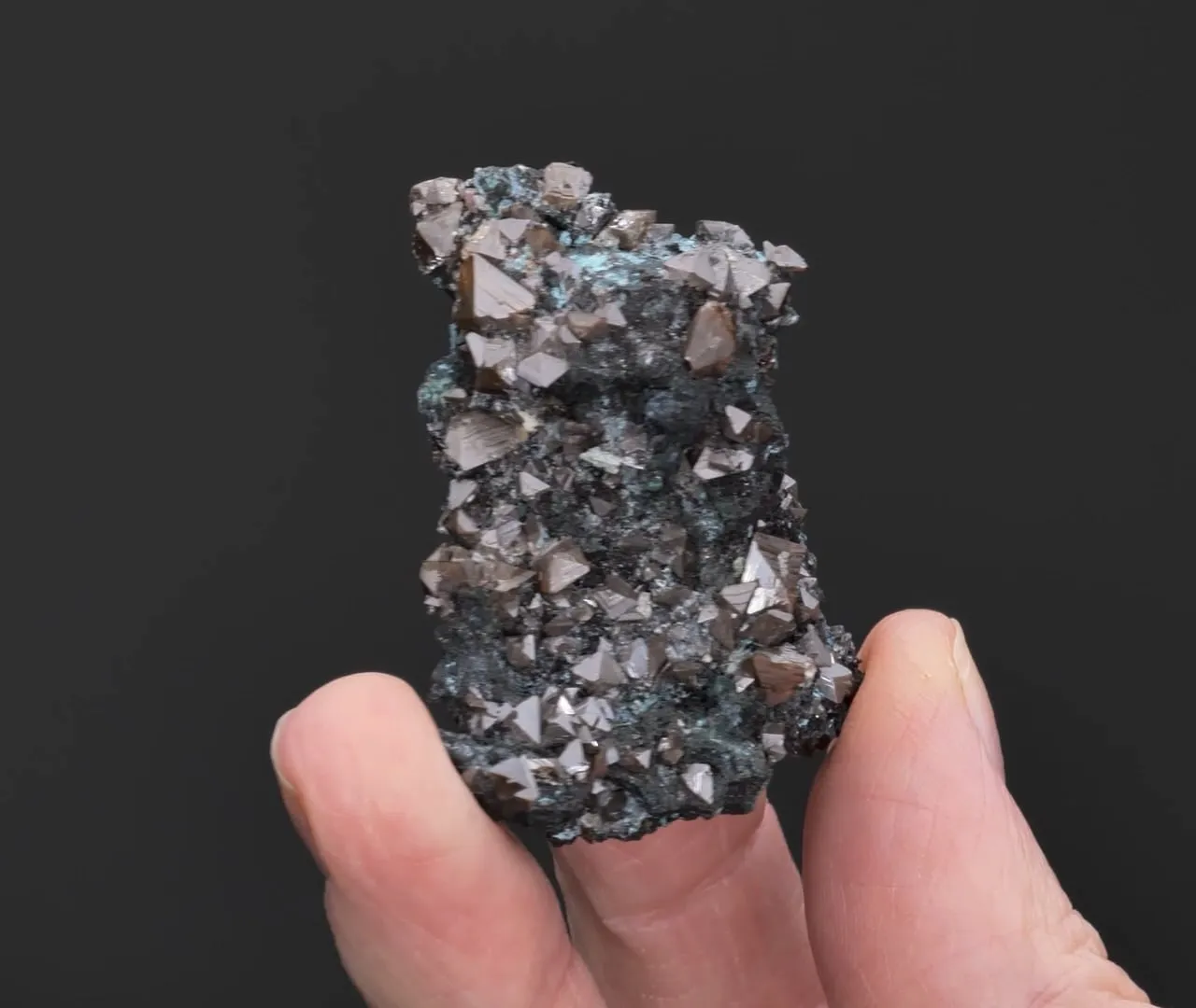 Wulfenite with Serpierite / DEVILLINE - image 2