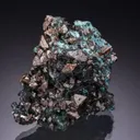 Wulfenite with Serpierite / DEVILLINE - image 1