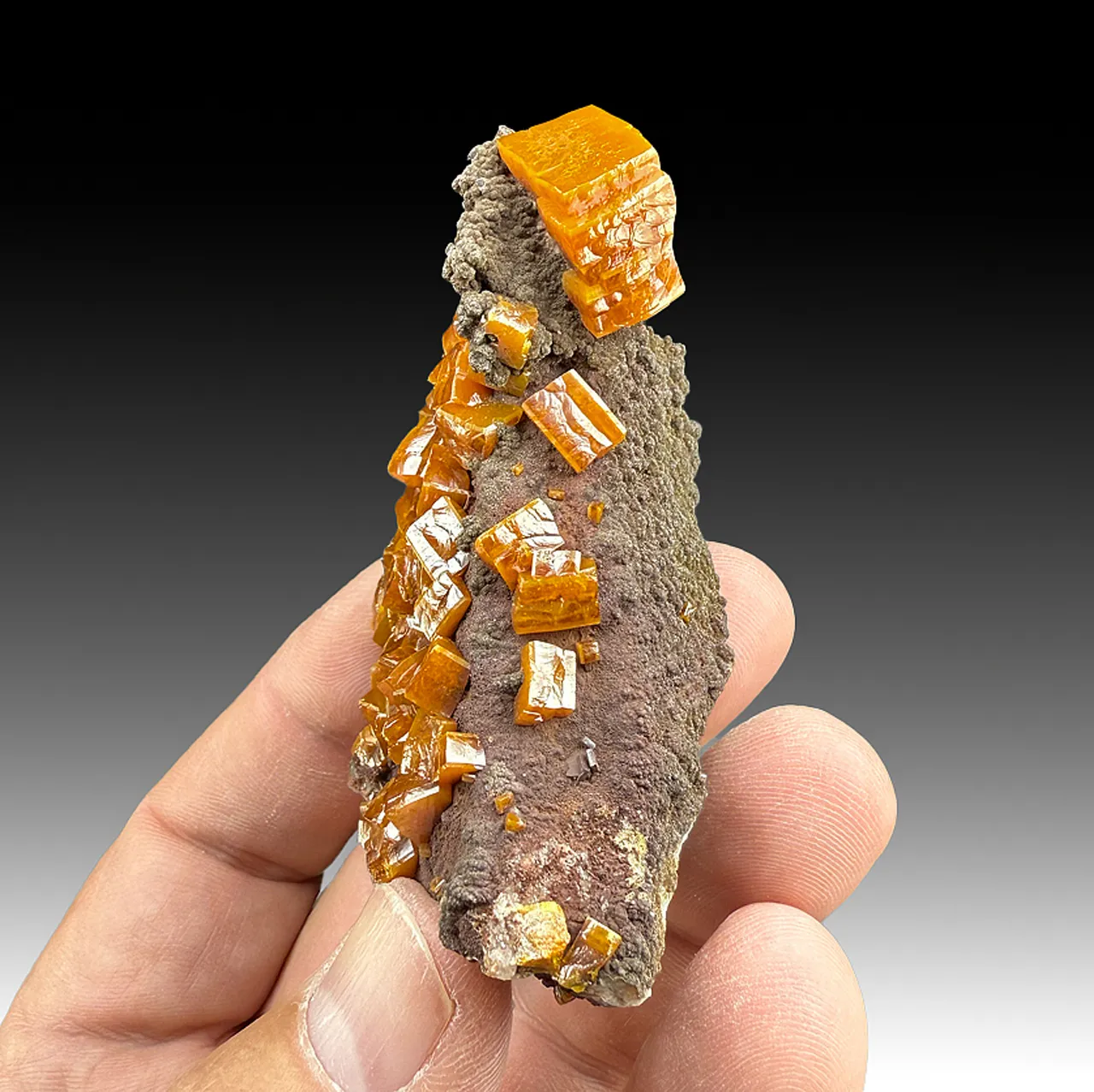 Wulfenite with Vanadinite - image 1