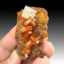Wulfenite with Vanadinite, Calcite - image 2