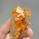 Wulfenite with Vanadinite, Calcite - image 3