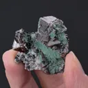 Wulfenite with Zincolivenite Dolomite and Tennantite - image 2