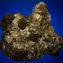 Wurtzite and Quartz on Pyrite - image 1