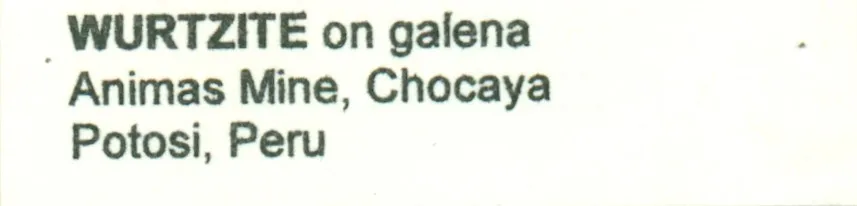 Wurtzite on Galena - image 12