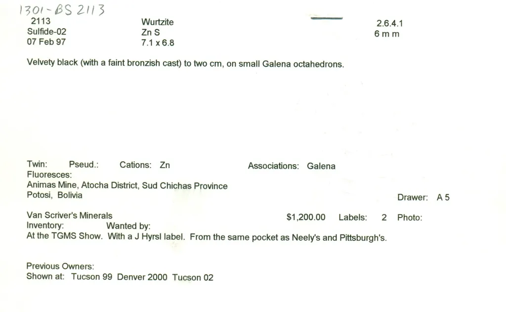 Wurtzite on Galena - image 8