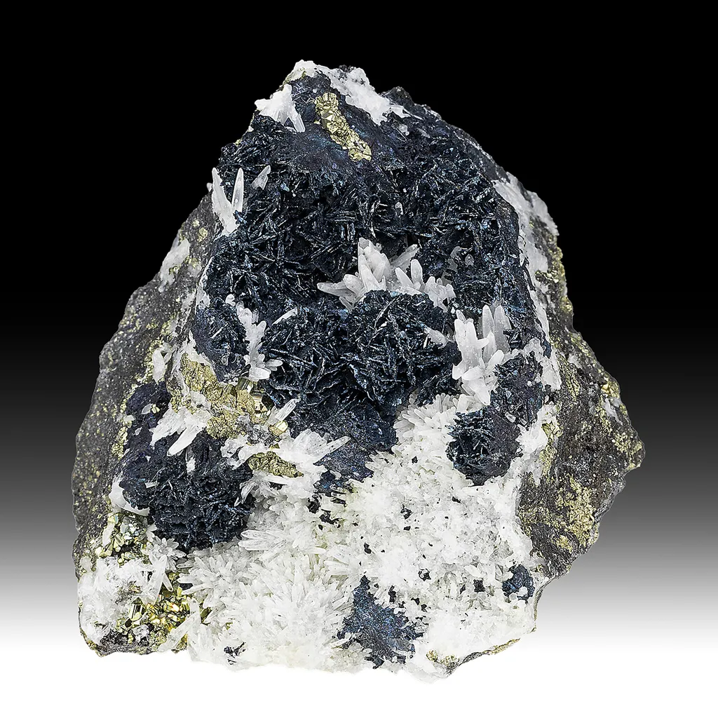 Wurtzite with Pyrite, Quartz, Enargite image