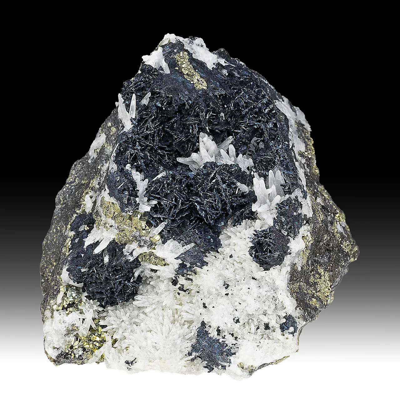 Wurtzite with Pyrite, Quartz, Enargite - image 1